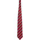 Comme des Garcons Homme Deux Red Silk Tie