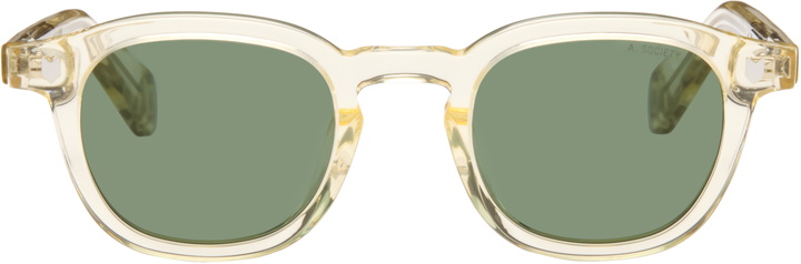 Photo: Maison Kitsuné Yellow A. Society Edition Camille Sunglasses