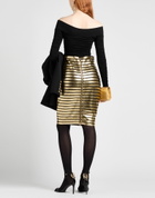 Balmain Womens Midi skirt in Black