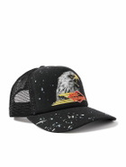 AMIRI - Paint-Splattered Printed Padded Cotton-Canvas and Mesh Trucker Cap