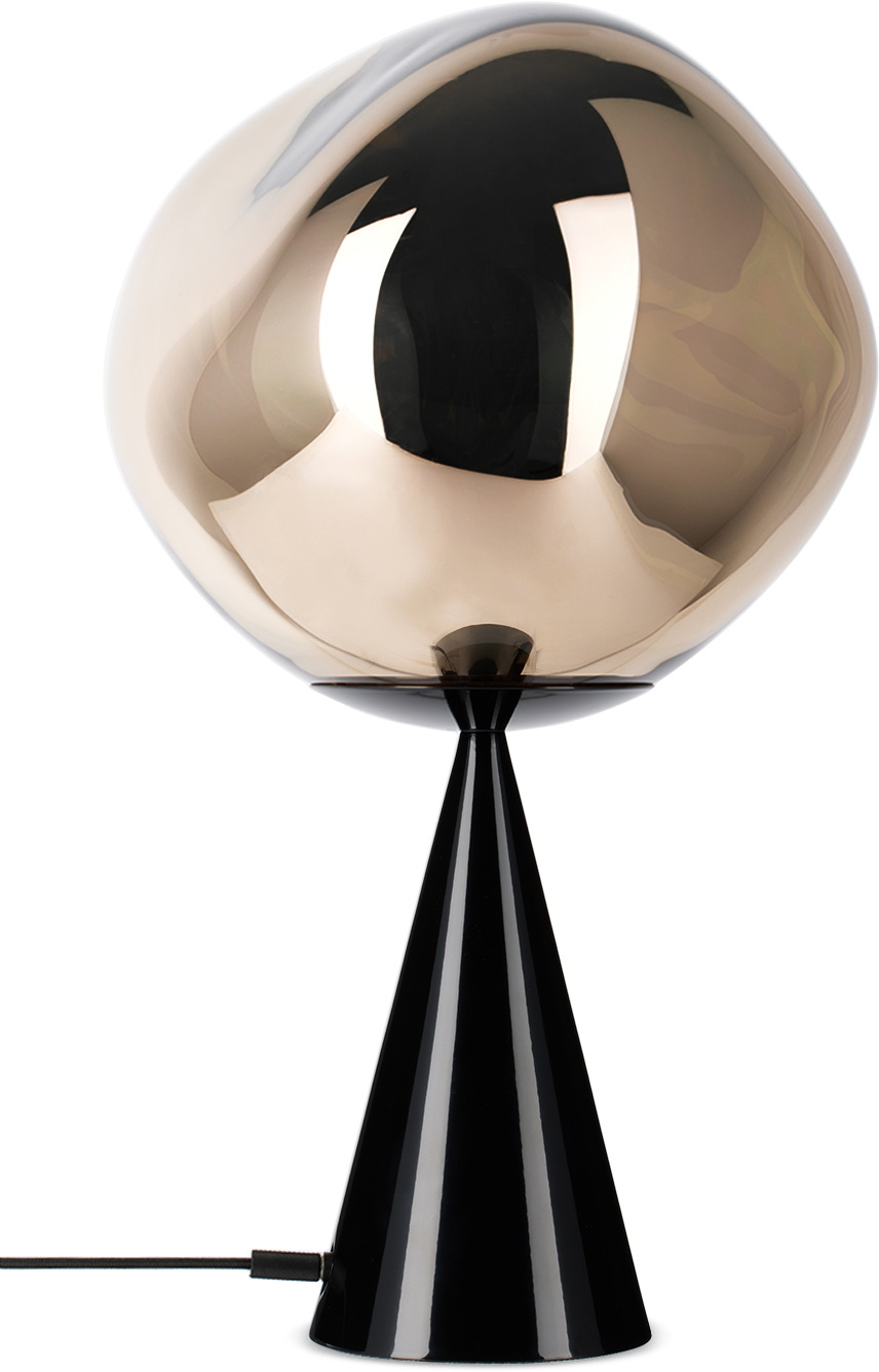 Tom Dixon Gold Melt Cone Fat Table Lamp Tom Dixon