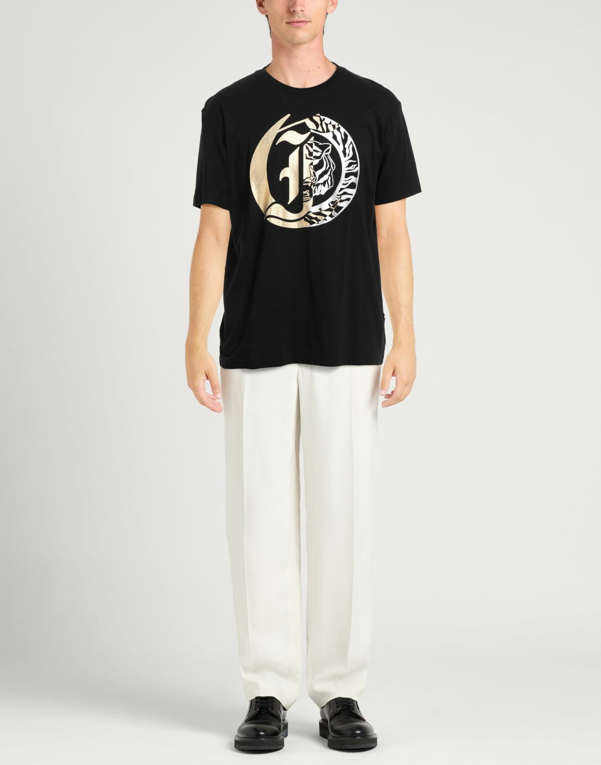 Just Cavalli Mens T-shirt in Black