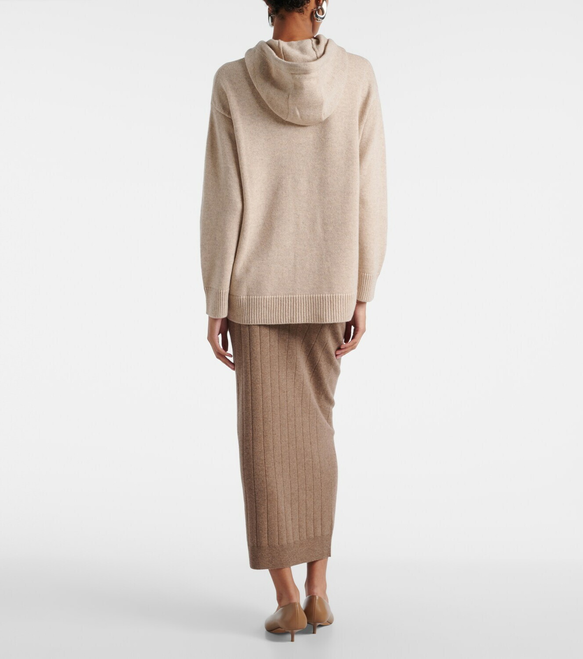 Max Mara Liana wool and cashmere hoodie
