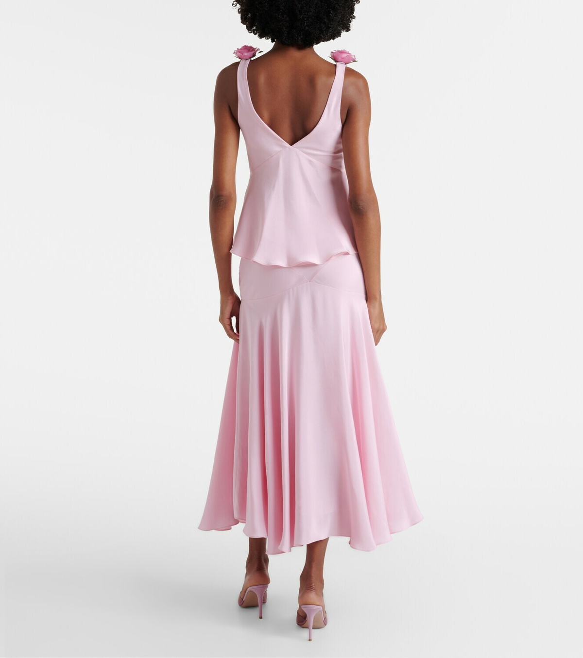Rodarte Silk crêpe midi skirt