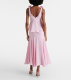 Rodarte Silk crêpe midi skirt