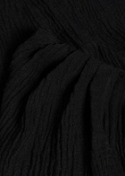 Lisa Marie Fernandez Linen-blend Maxi Sarong Skirt Black