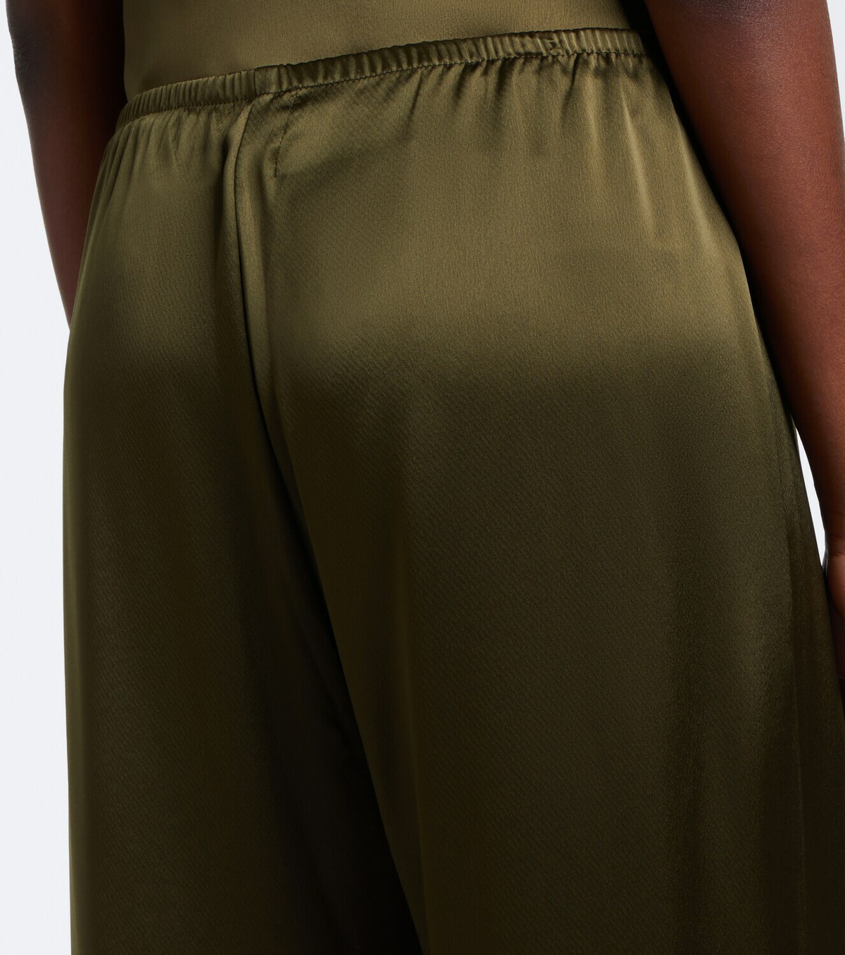 Leset Barb satin wide-leg pants