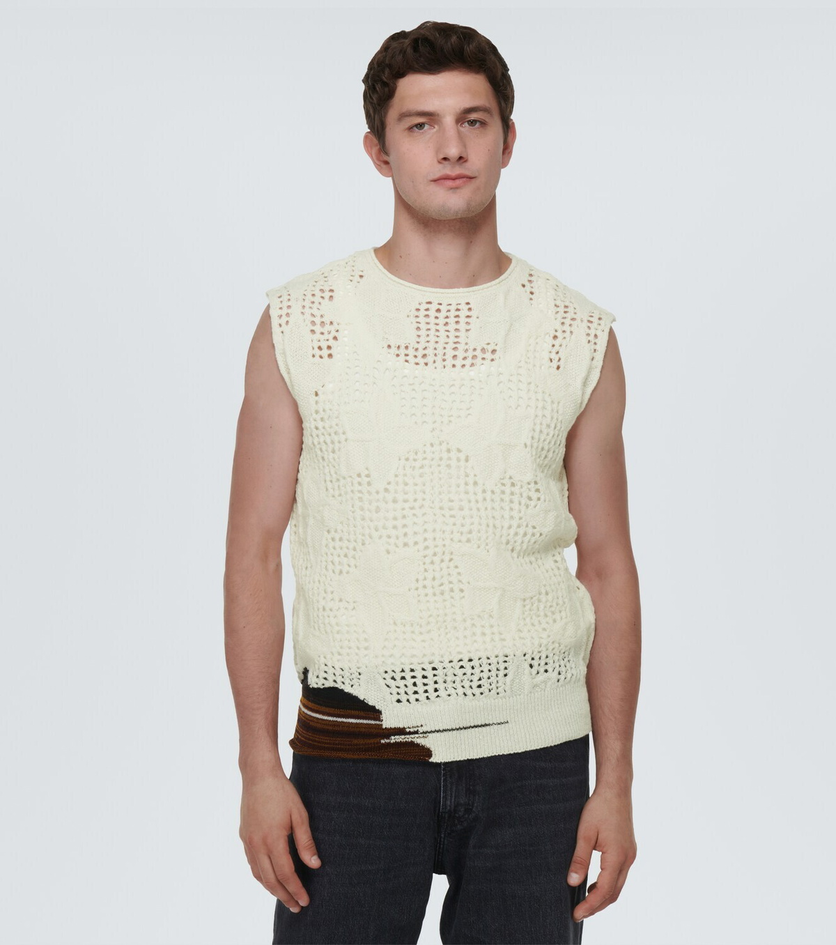 Men's Dries Van en DRIES VAN NOTE Vest 90s Initial Tag 48