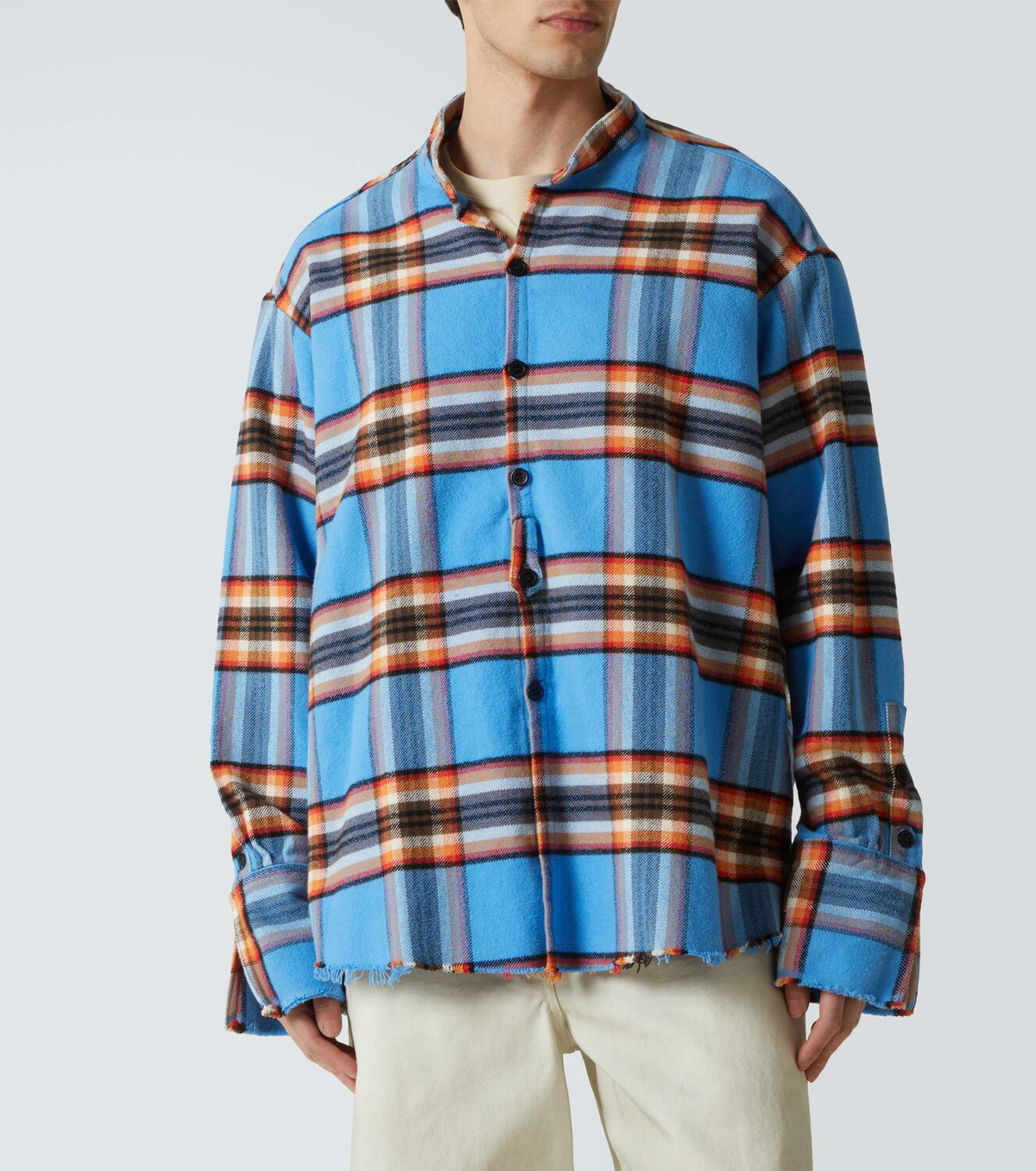 Greg Lauren Plaid cotton shirt