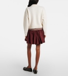 Patou Logo wool and cashmere sweater