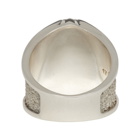 Bottega Veneta Silver Textured Ring