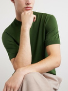 Zegna - Knitted Cotton T-Shirt - Green