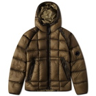 C.P. Company Men's Hooded DD Shell Down Jacket in Ivy Green