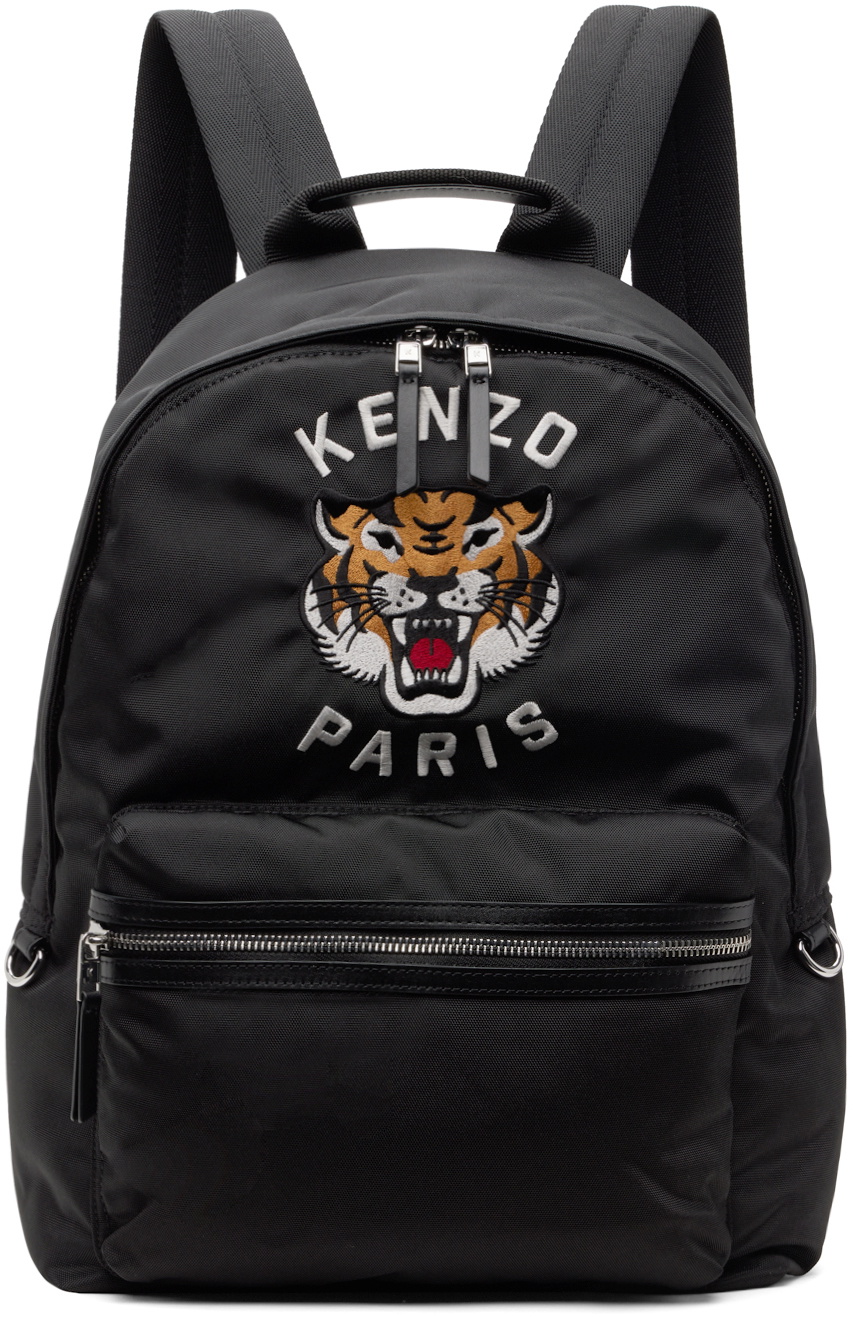 Kenzo Black Kenzo Paris Varsity Tiger Backpack Kenzo