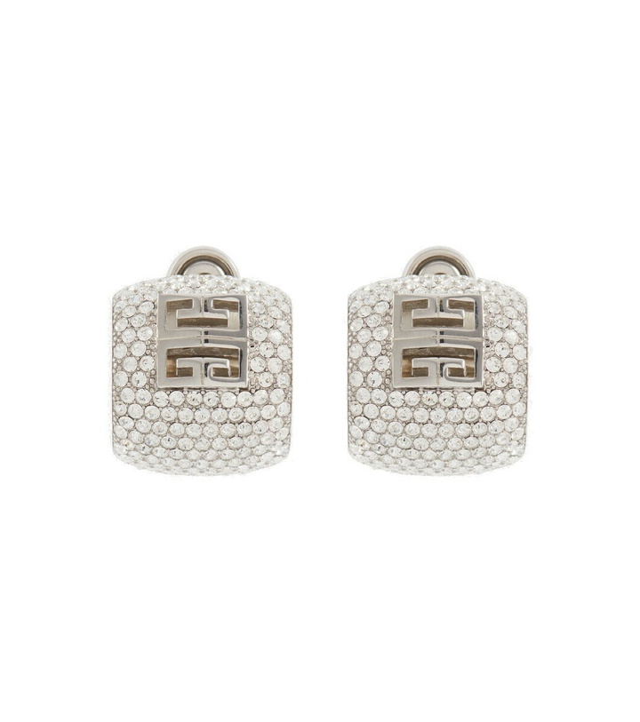 Photo: Givenchy 4G crystal-embellished earrings