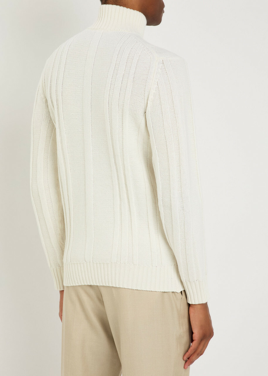Aurélien Wintertime Wool and Cashmere-blend Jumper Ivory