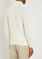 Aurélien Wintertime Wool and Cashmere-blend Jumper Ivory