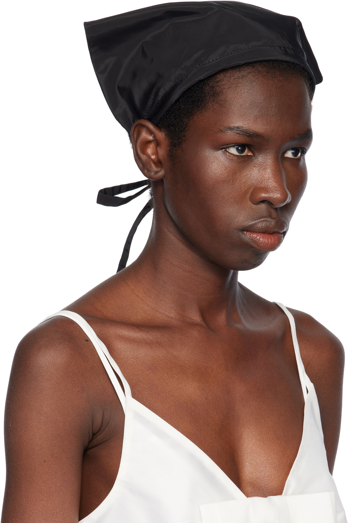 SANDY LIANG リボン ヘッドバンド カチューシャ ブラック Sandy Liang Black Acute Bandana Headband Sandy Liang
