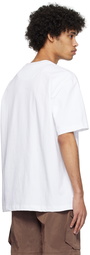 Solid Homme White Pocket T-Shirt