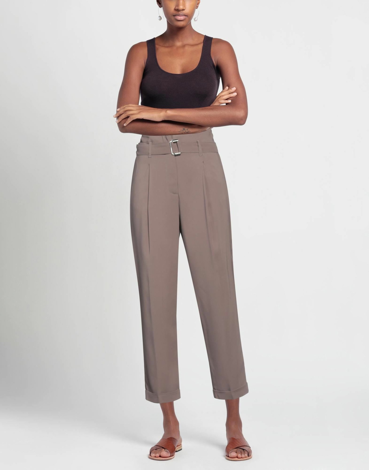 Peserico Womens Pants Khaki