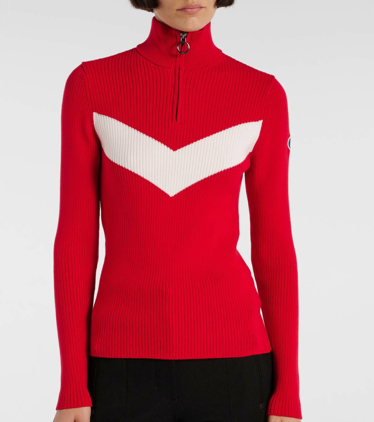Fusalp Andromede ribbed-knit half-zip sweater