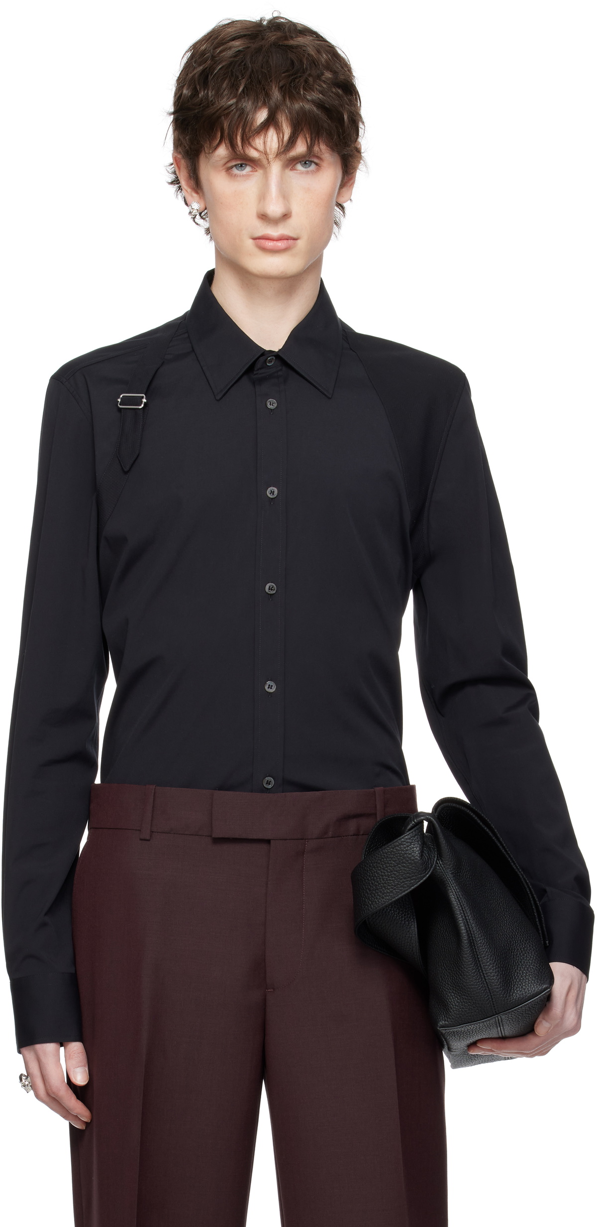 McQueen Black Harness Shirt
