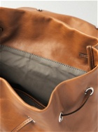 Brunello Cucinelli - Logo-Debossed Leather Backpack