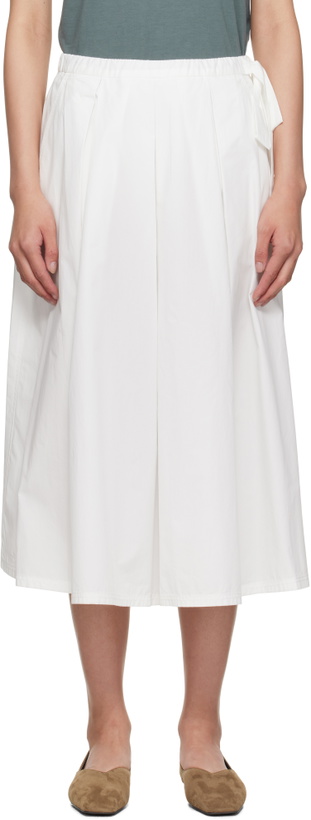 Photo: Weekend Max Mara White Folk Midi Skirt