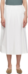Weekend Max Mara White Folk Midi Skirt