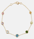 Shay Jewelry Rainbow Bezel 18kt yellow gold bracelet