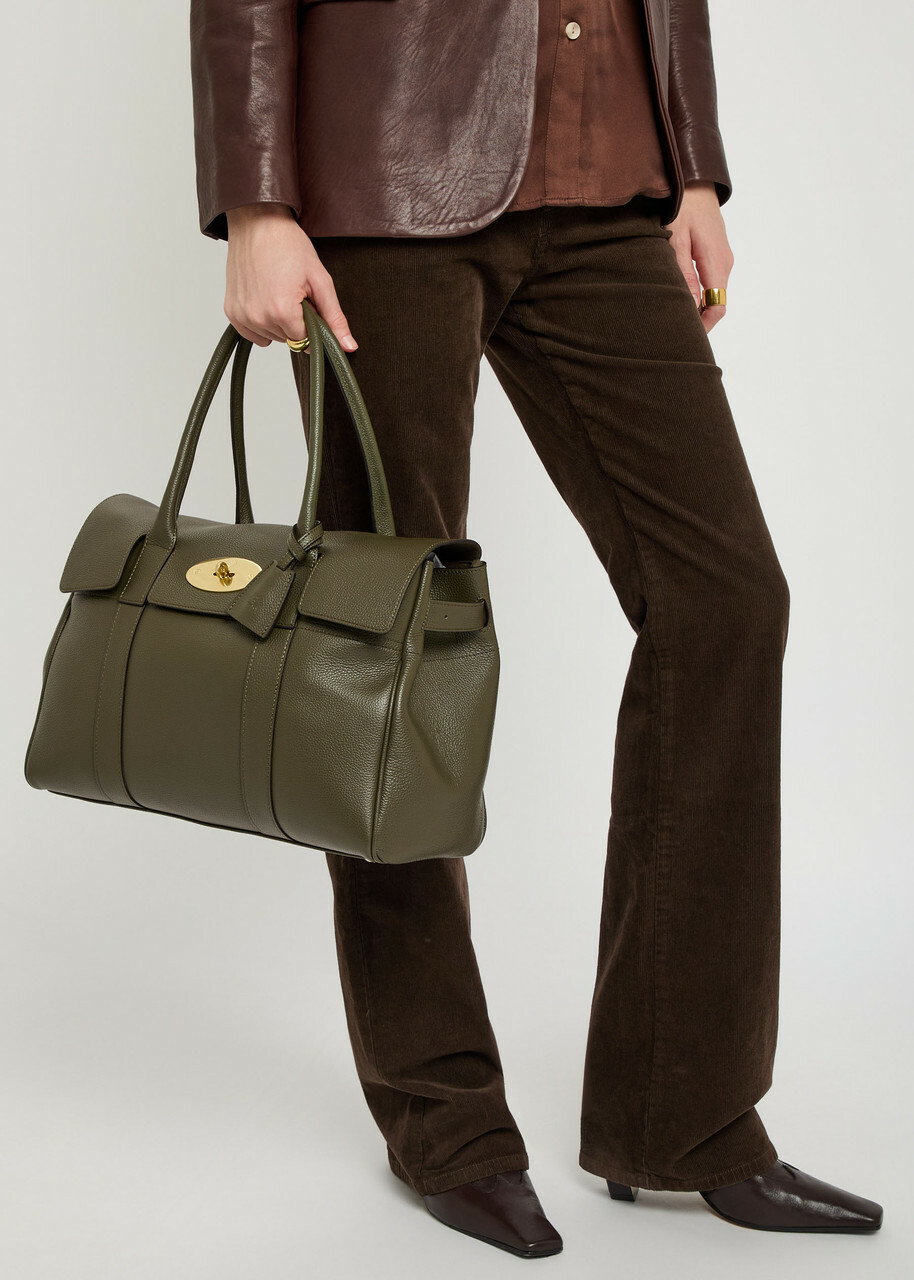 Mulberry Bayswater Small Grained Leather Shoulder bag - Green - One Size