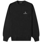 Balenciaga Men's Be Different Crew Knit in Black/White