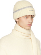 Jacquemus Off-White Guirlande 'Le Bonnet Paoli' Beanie