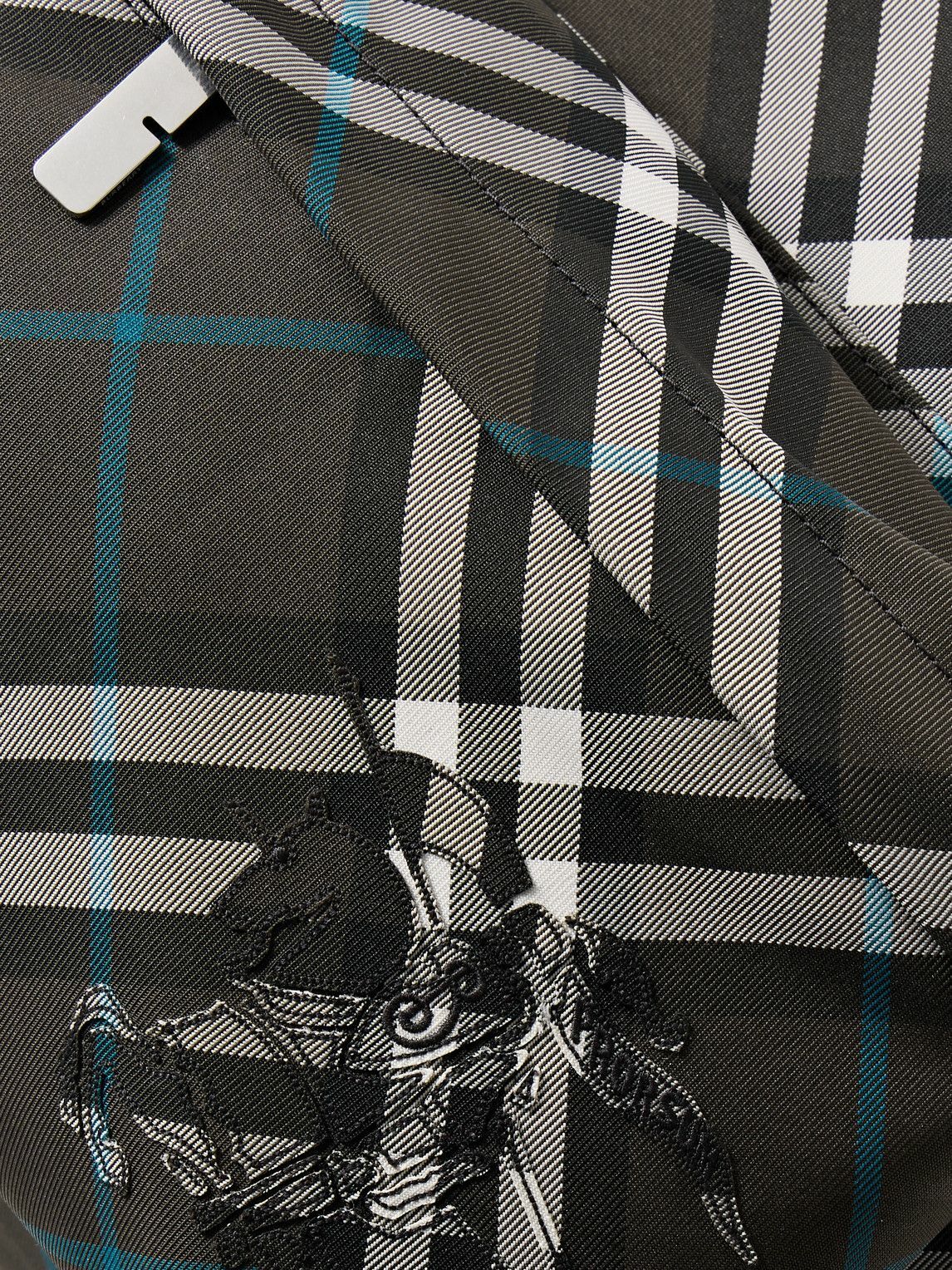 Burberry - Logo-Embroidered Checked Coated-Canvas Backpack