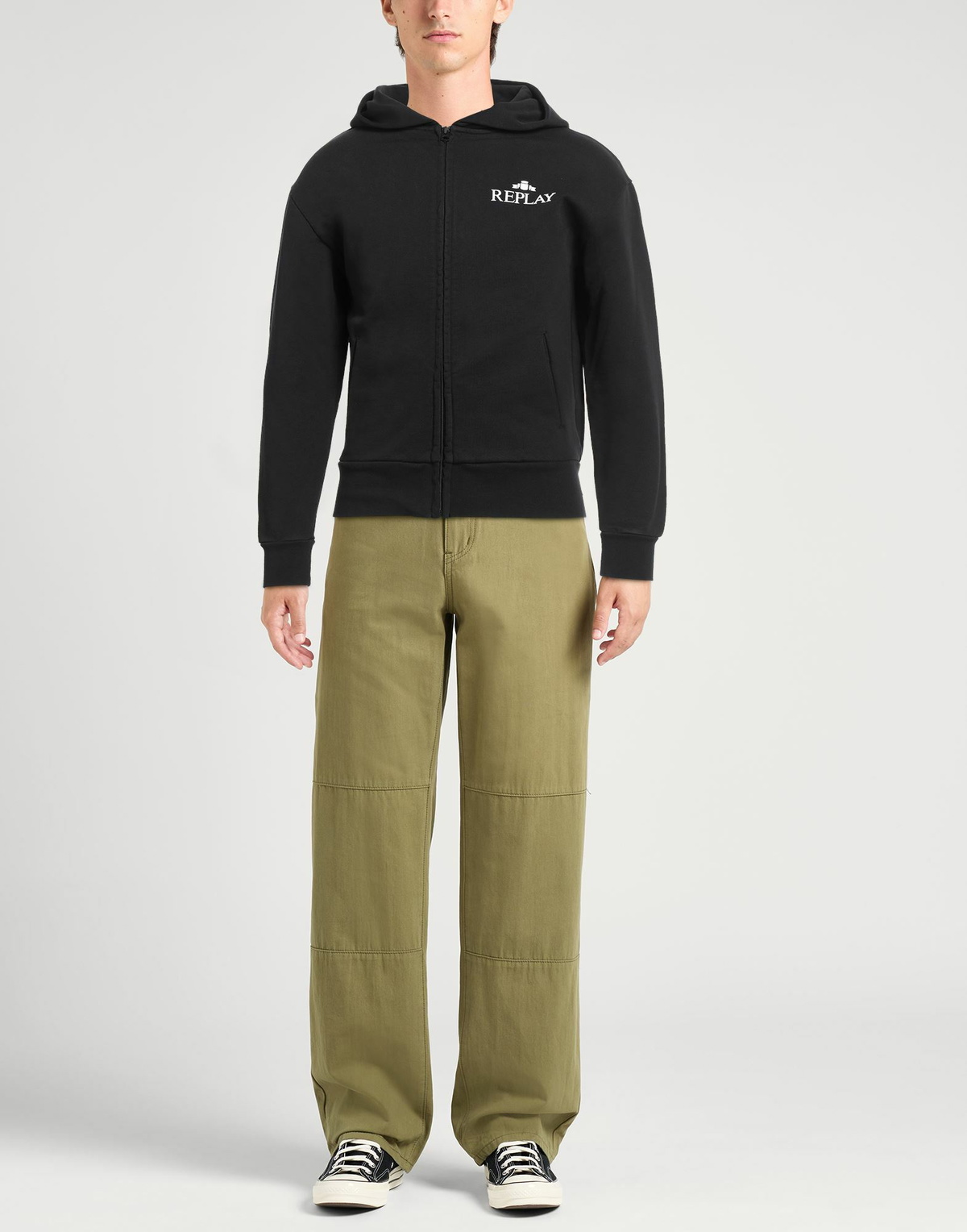 Replay Mens Sweatshirt in Black