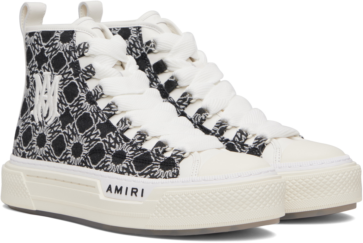 AMIRI Black & White MA Quad Court Hi Sneakers Amiri