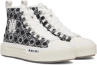 AMIRI Black & White MA Quad Court Hi Sneakers