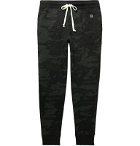 Todd Snyder Champion - Slim-Fit Tapered Camouflage-Print Loopback Cotton-Jersey Sweatpants - Black