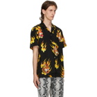 WACKO MARIA Black Tim Lehi Hawaiian Short Sleeve Shirt