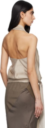 Entire Studios Taupe Fluid Top