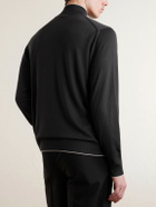 Eleventy - Wool Zip-Up Cardigan - Black