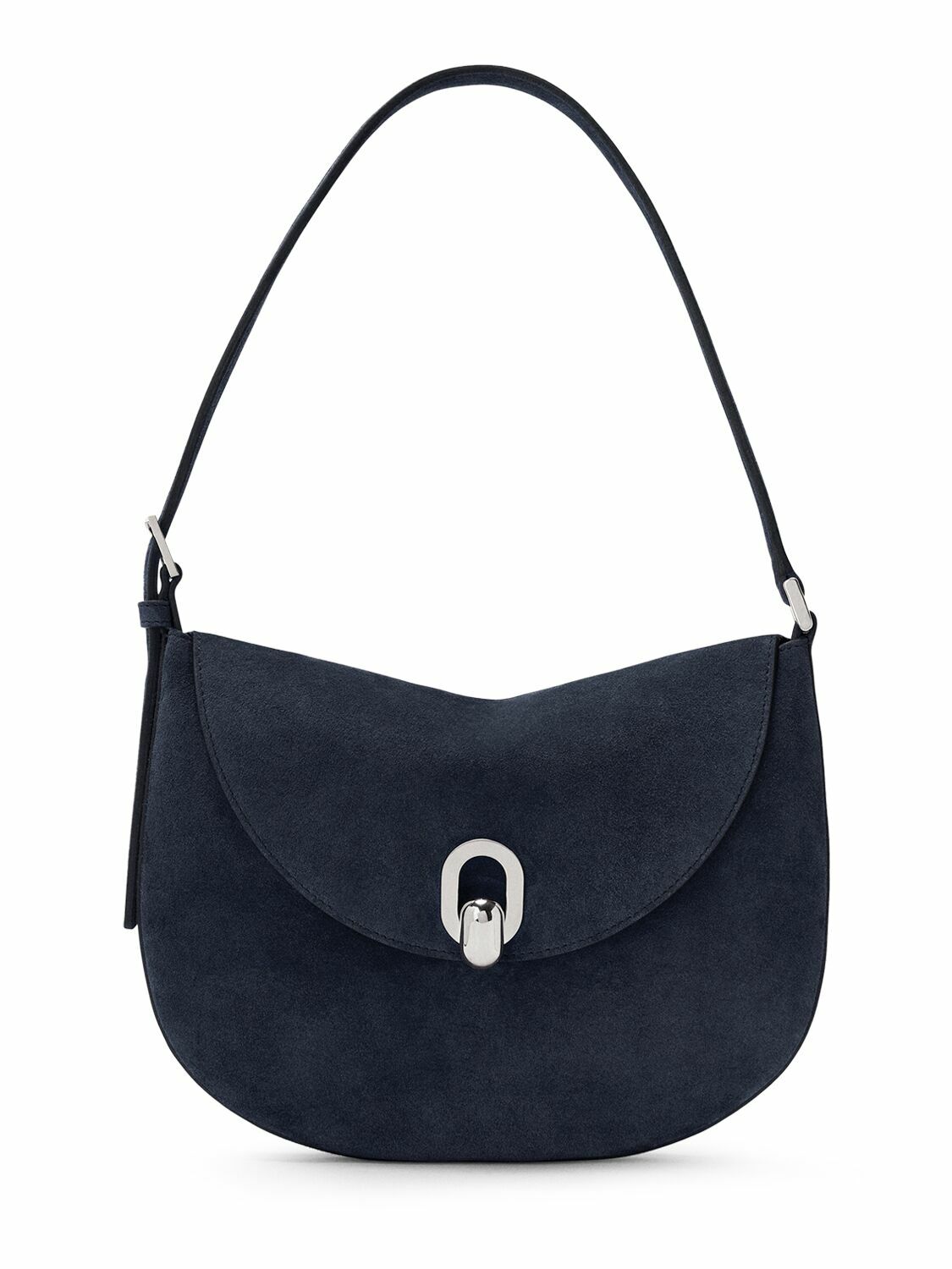 ショルダーバッグ・ポシェット SAVETTE SMALL TONDO HOBO IN SUEDE BAG (H 008 03 03 601) Savette Tondo Small suede shoulder bag Savette