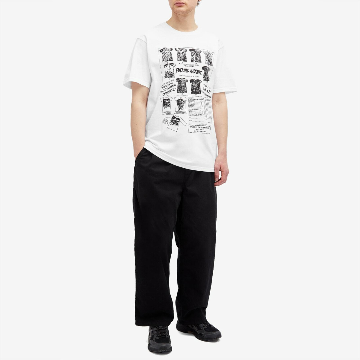 【FUCKING AWESOME】 GORE SHRIEK TEE WHITE Gore Shriek Tee – Fucking Awesome