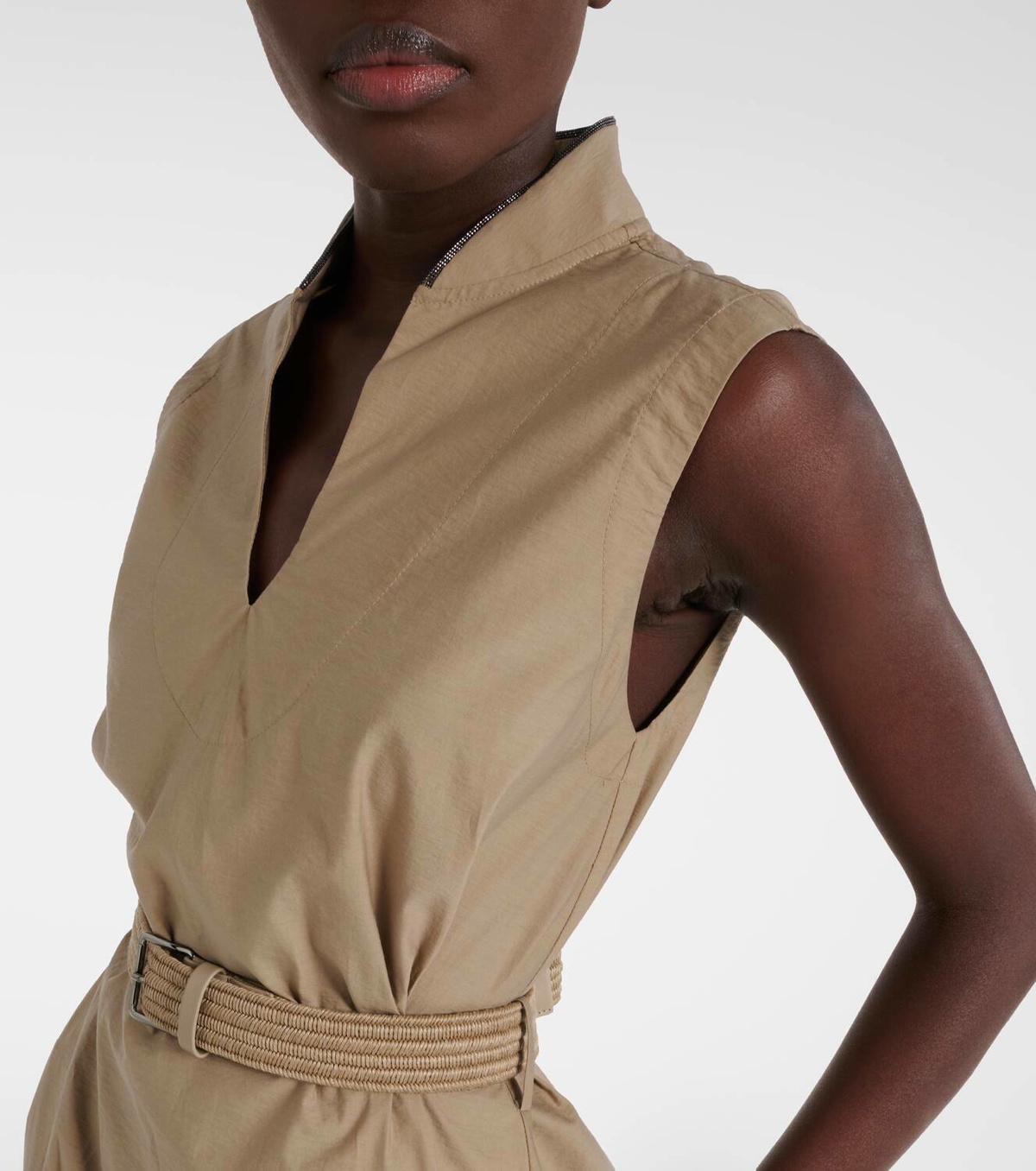 Brunello Cucinelli Cotton-blend maxi dress Brunello Cucinelli