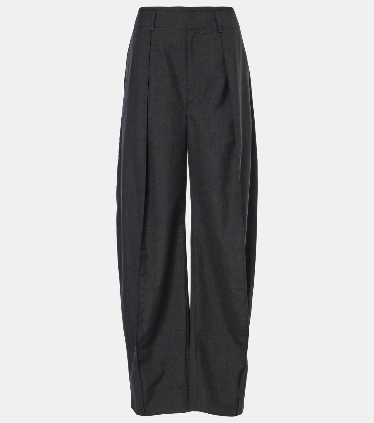 Lemaire Pleated twill wide-leg pants