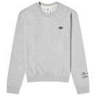 Adidas x Wales Bonner Long Sleeve G Crew T-Shirt in Medium Grey Heather