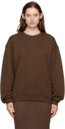 ÉTERNE Brown Oversized Sweatshirt