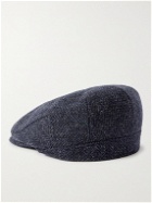 Kingsman - Lock & Co Hatters Checked Wool-Tweed Flat Cap - Blue
