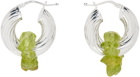 Santangelo SSENSE Exclusive Silver & Green Zuma Earrings