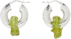 Santangelo SSENSE Exclusive Silver & Green Zuma Earrings